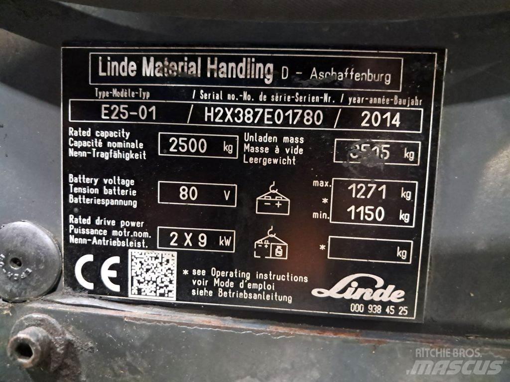 Linde E25-01 Akumulátorové vozíky