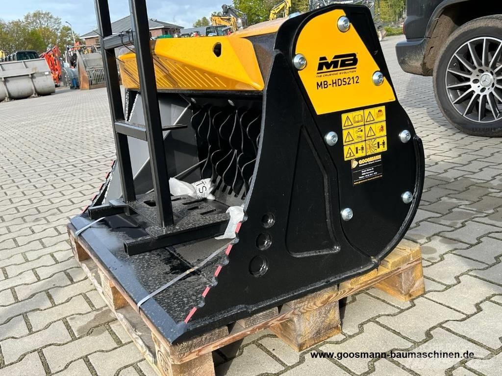 MB Crusher HDS 212 Prosévací lopaty