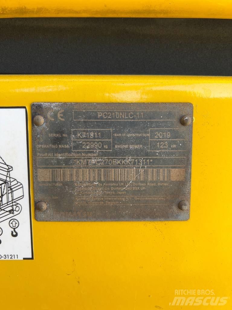 Komatsu PC210NLC-11 Pásová rýpadla