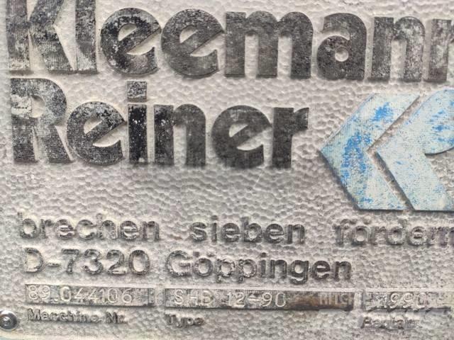 Kleemann SHB 12-90 Mlecí stroje