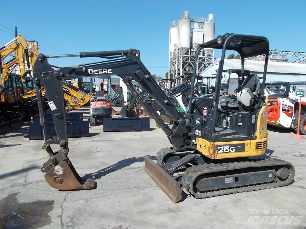 John Deere 26G Mini rýpadla < 7t