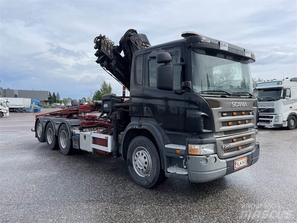 Scania P340 8x4 Autojeřáby, hydraulické ruky