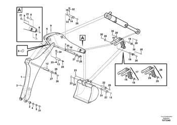 Volvo - Bolt - 15631339 Výložníky a lžíce