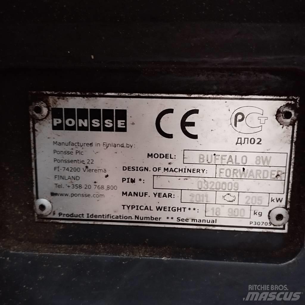 Ponsse Buffalo 8W Vyvážecí traktory