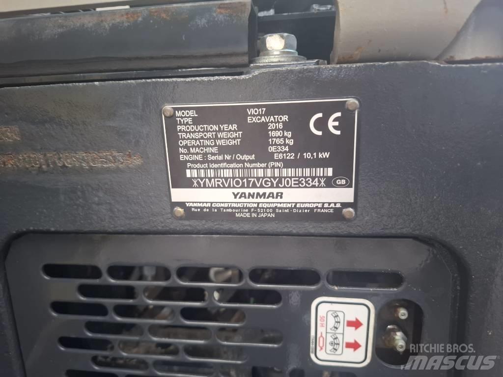 Yanmar Vio 17 Mini rýpadla < 7t
