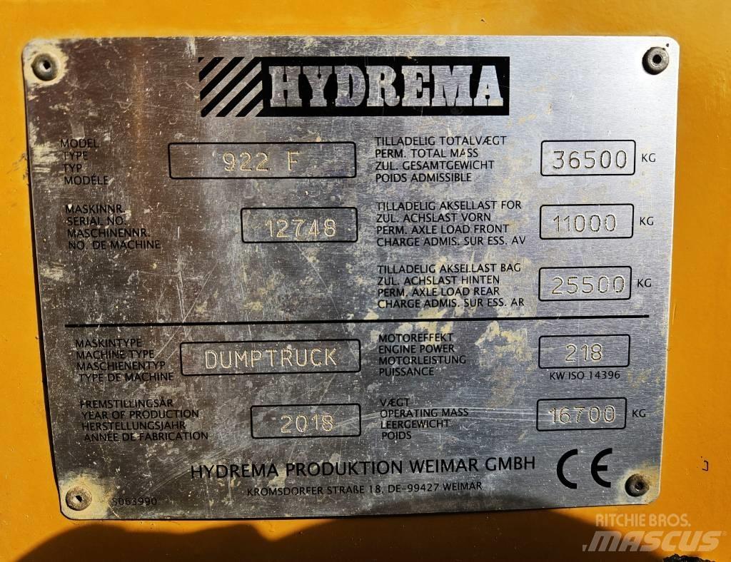 Hydrema 922 F Vyklápěcí dempry