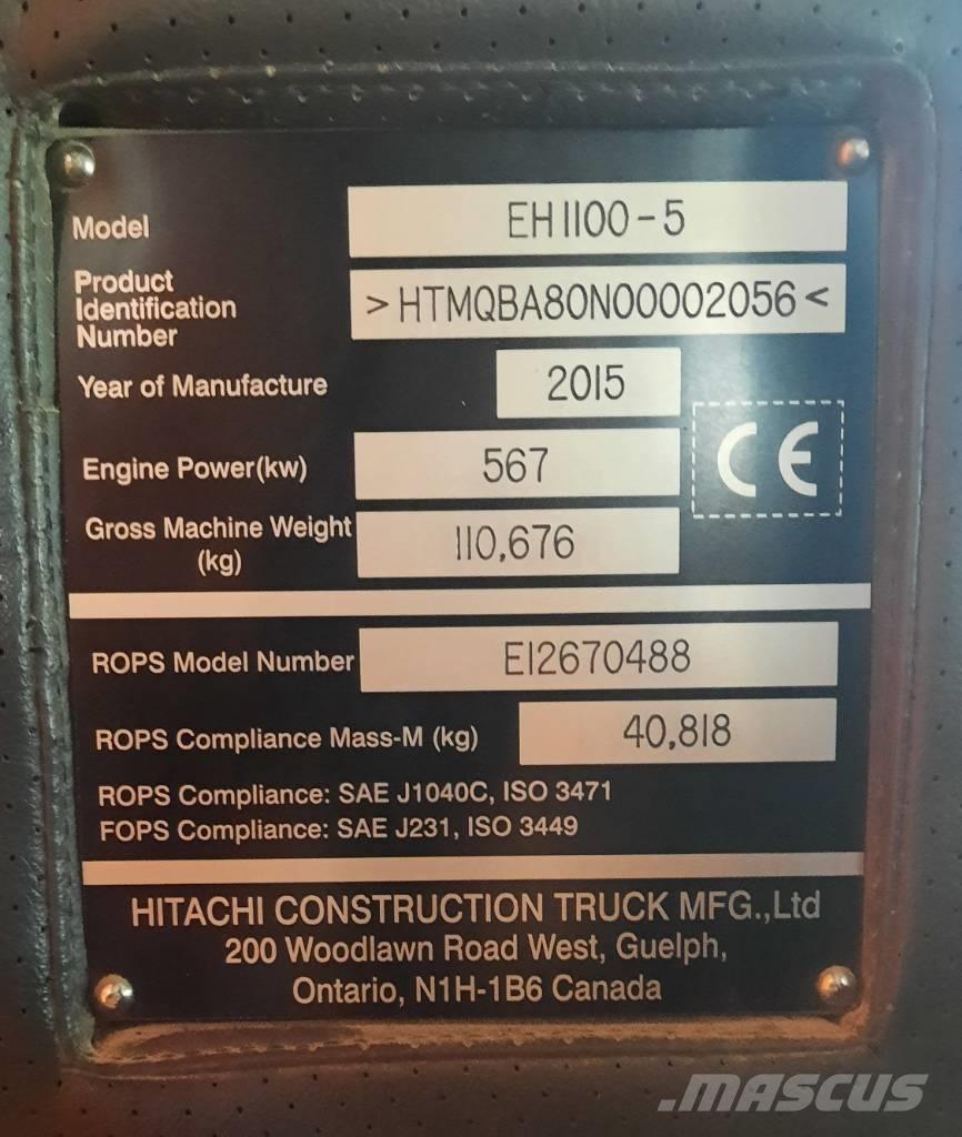 Hitachi EH 1100-5 Pevné dempry
