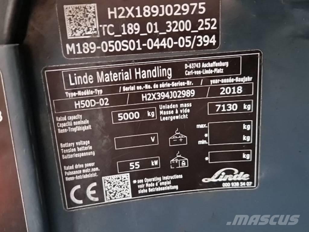 Linde H50D-02 Dieselové vozíky