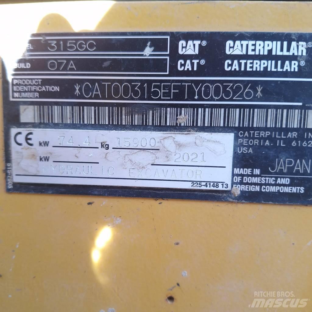 CAT 315 Pásová rýpadla