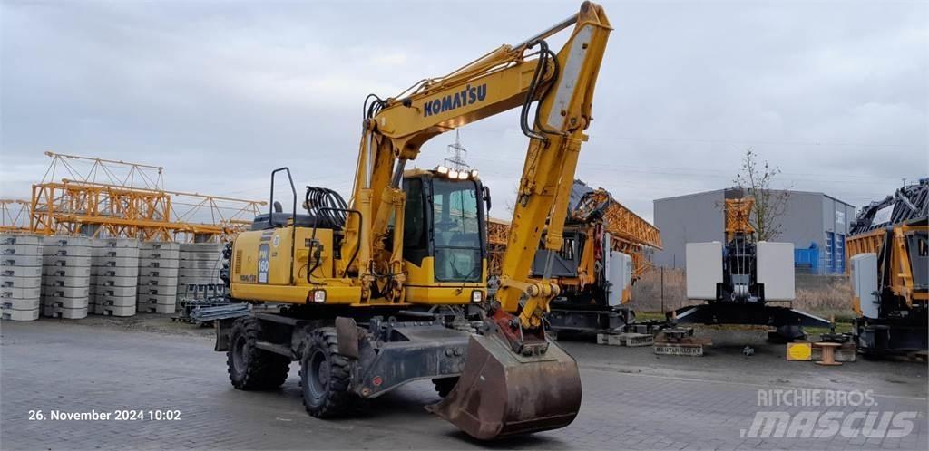 Komatsu PW160-7E0 Kolová rýpadla
