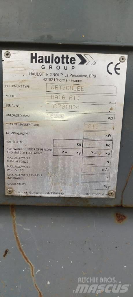 Haulotte HA 16 RTJ Kloubové plošiny
