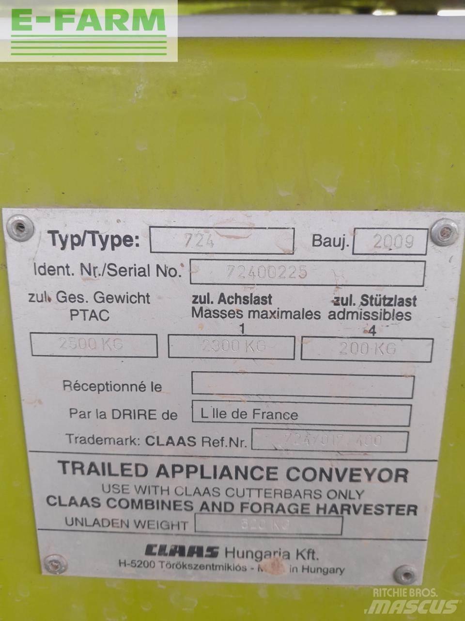 CLAAS SW C 430 Příslušenství a náhradní díly ke kombajnům