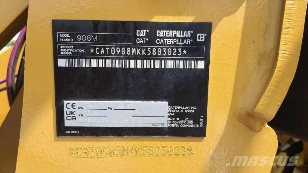 CAT 908M Kolové nakladače