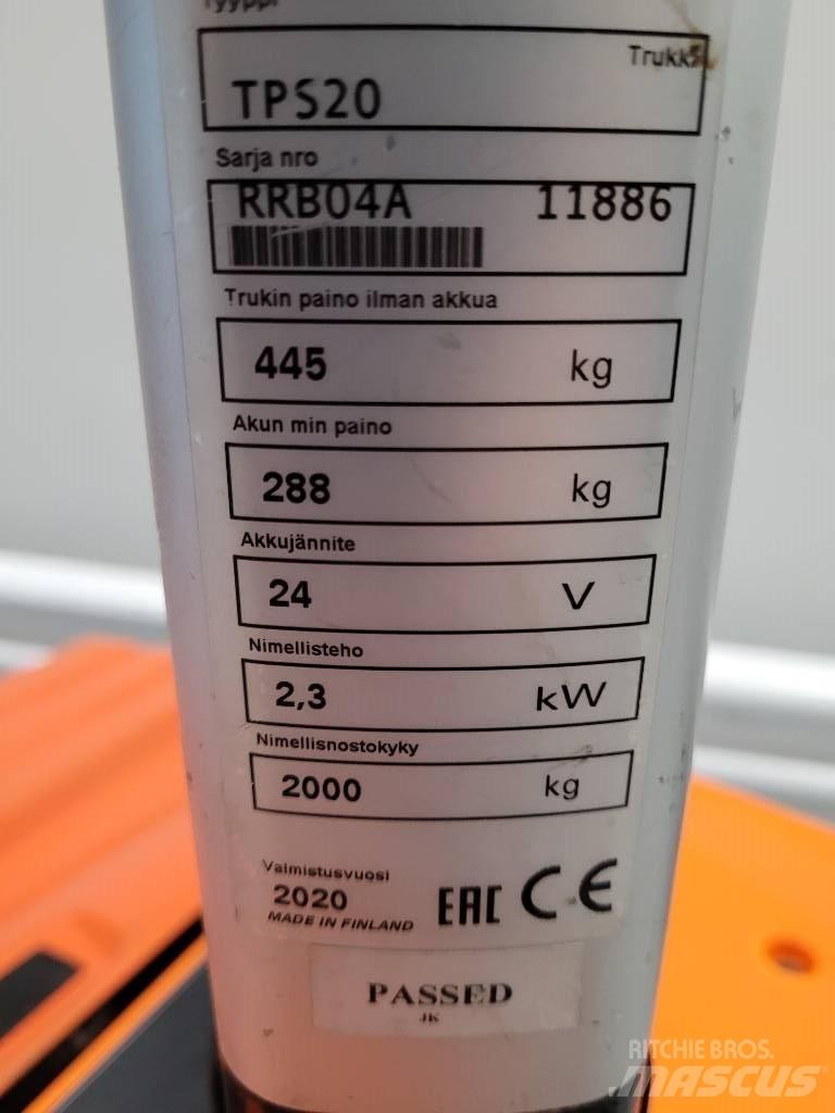 Rocla TPS20 Nízkozdvižný vozík s plošinou