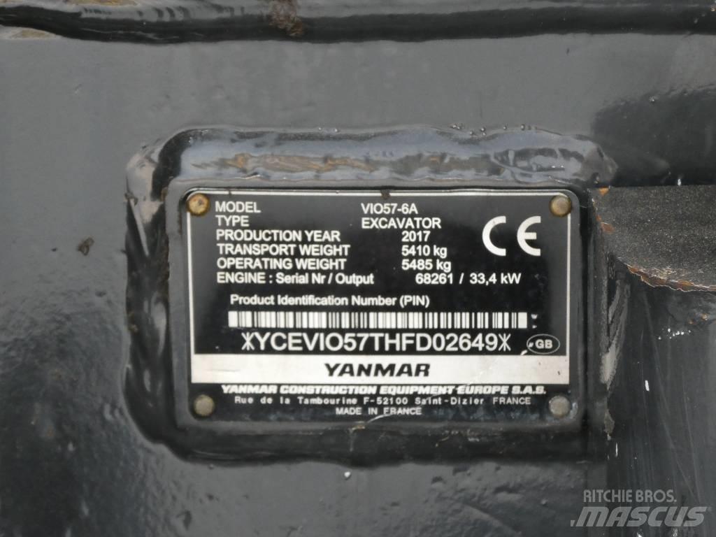 Yanmar Vio 57-6A Mini rýpadla < 7t