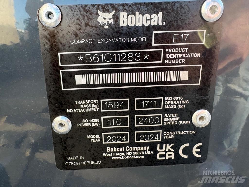 Bobcat E 17 Mini rýpadla < 7t