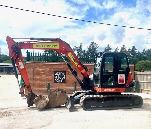 Kubota KX 080-4 Midi rýpadla 7t - 12t