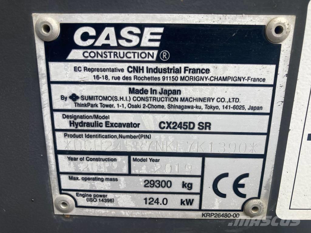 CASE CX 245 D SR LC Pásová rýpadla