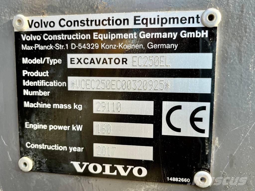 Volvo EC 250 E Pásová rýpadla