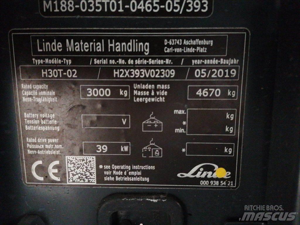 Linde H30T-02 LPG vozíky