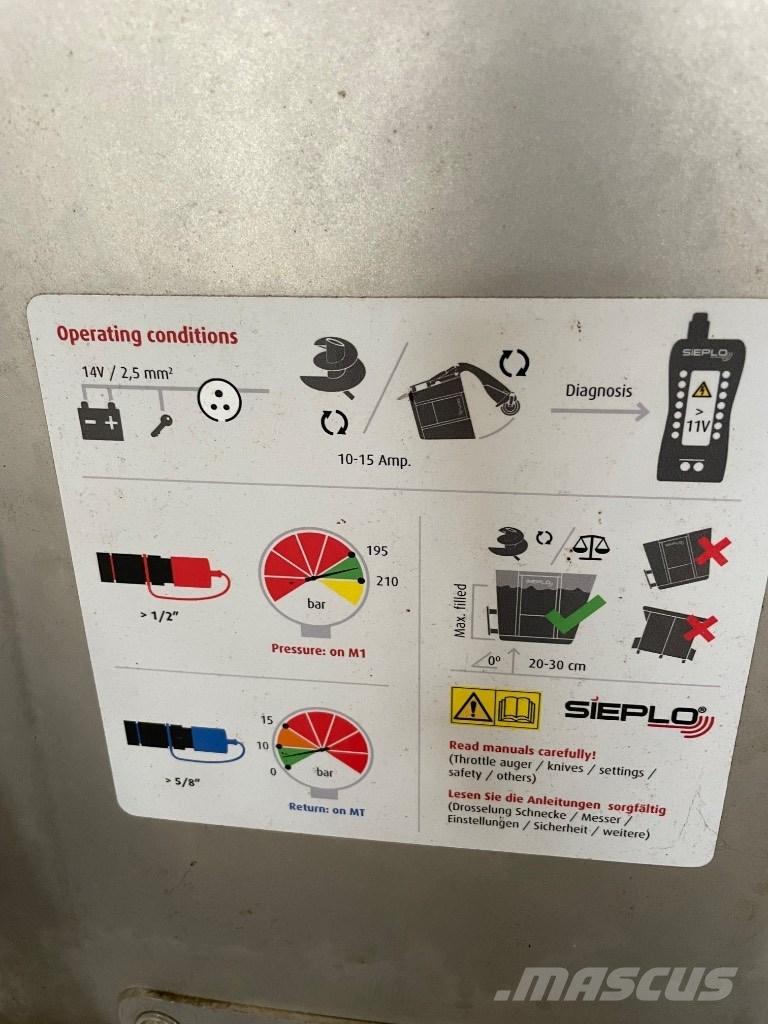  Sieplo MB 1800F Další stroje a zařízení pro chov zemědělských zvířat