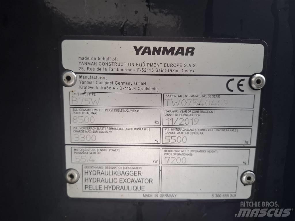 Yanmar B 75 W Kolová rýpadla