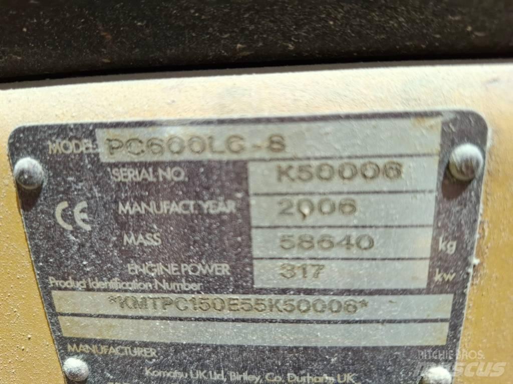 Komatsu PC 600 LC-8 Pásová rýpadla