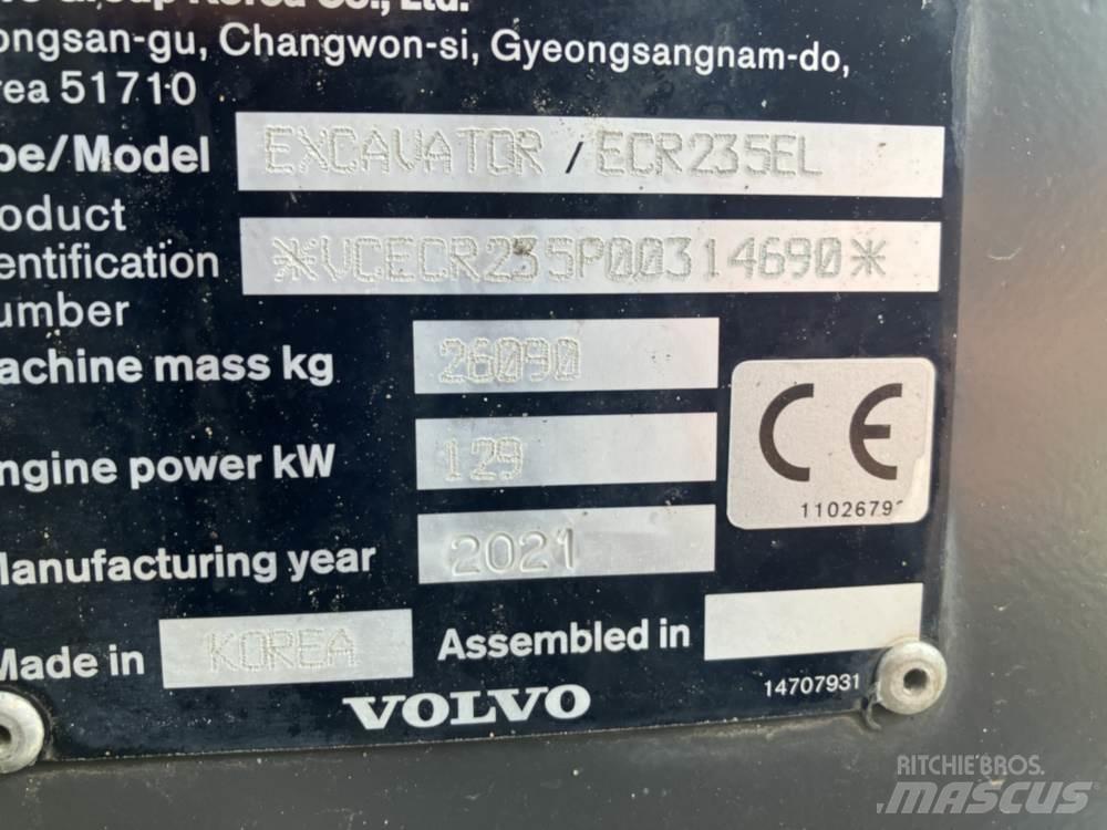 Volvo ECR235EL Pásová rýpadla