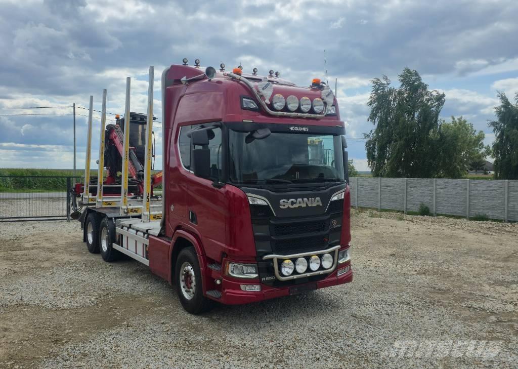 Scania R 650 Vozy na přepravu kmenů