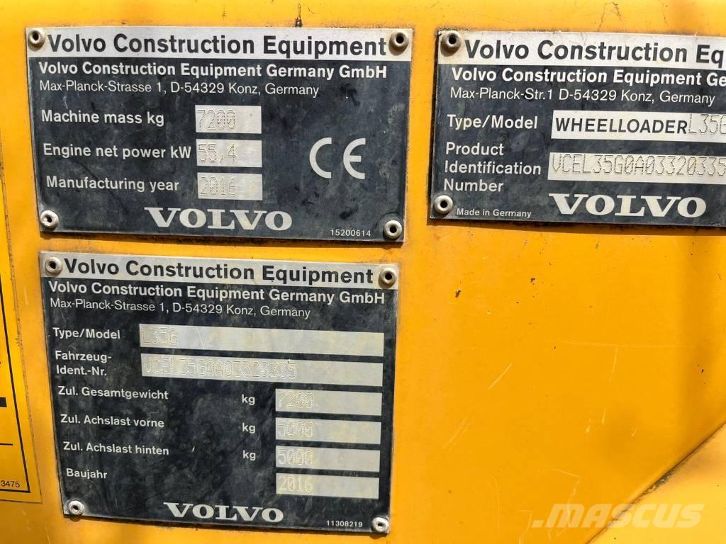 Volvo L 35 G Kolové nakladače