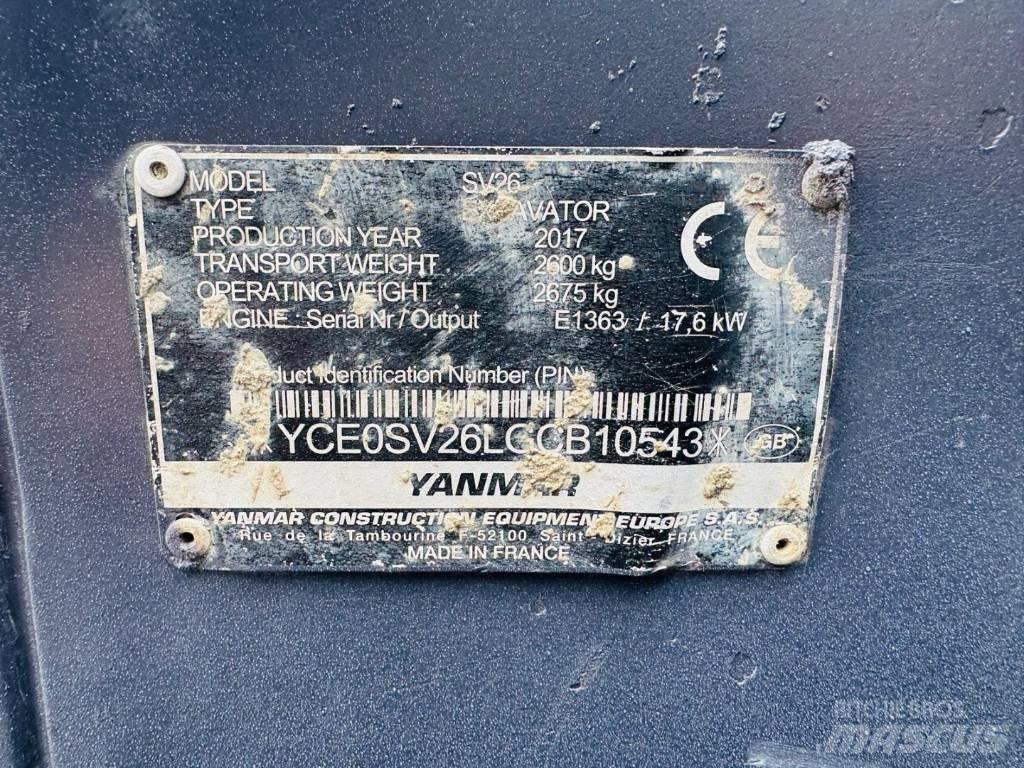 Yanmar SV 26 Mini rýpadla < 7t