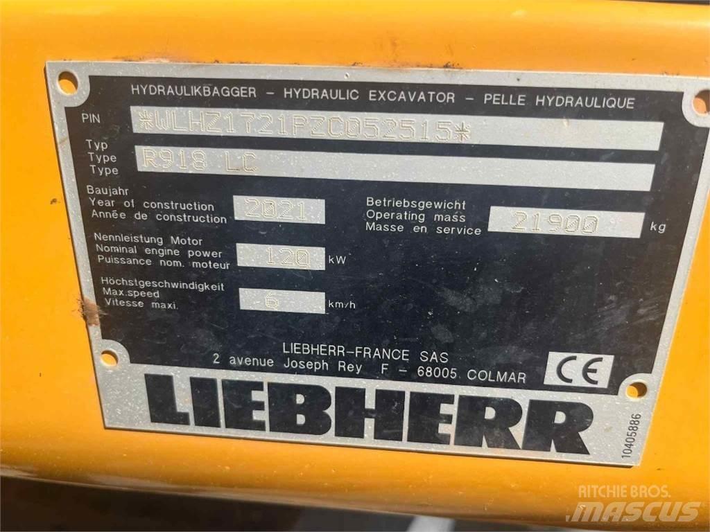 Liebherr R918 Pásová rýpadla