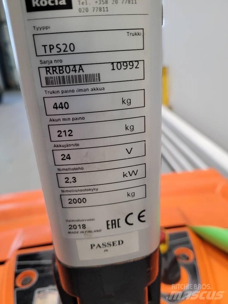 Rocla TPS20 Nízkozdvižný vozík s plošinou