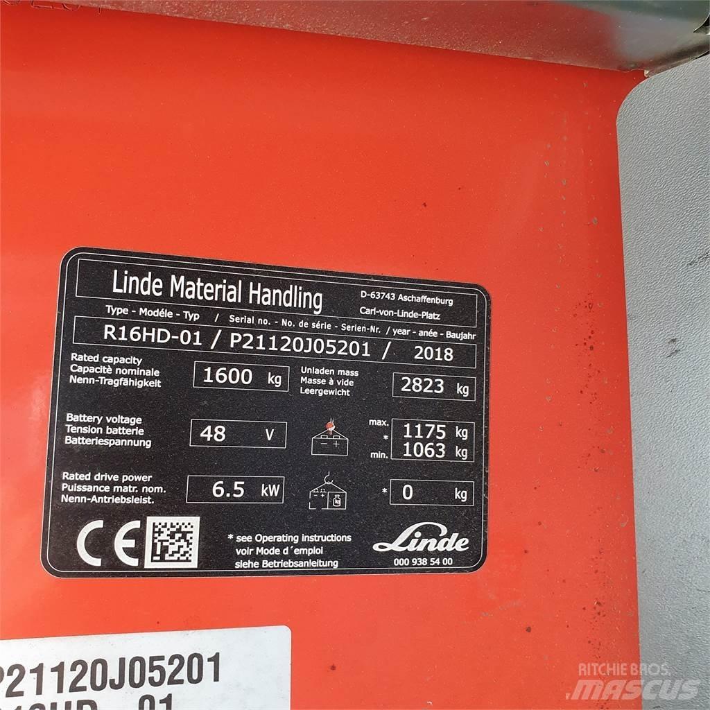 Linde R16HD Retraky