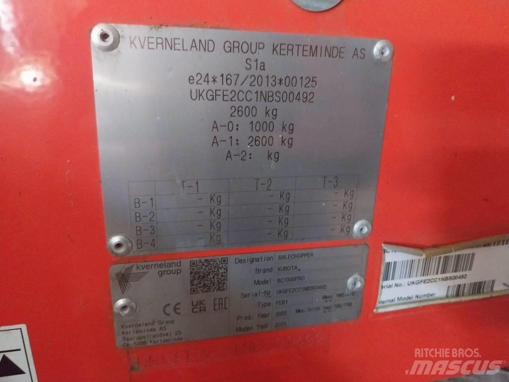 Kubota BC 1300 PRO Drtiče a řezače balíků