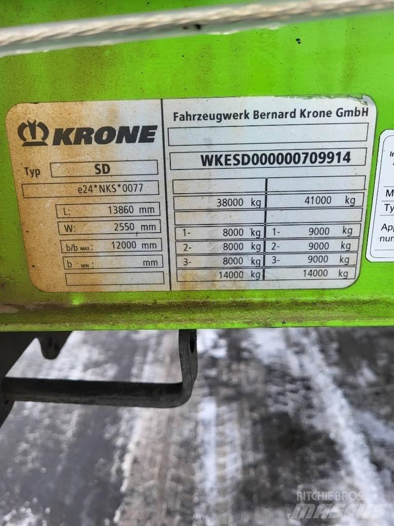Krone SD Plachtové návěsy