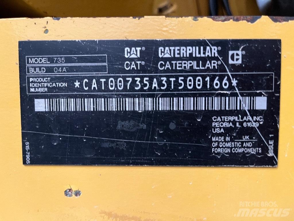 CAT 735 Kloubové dempry