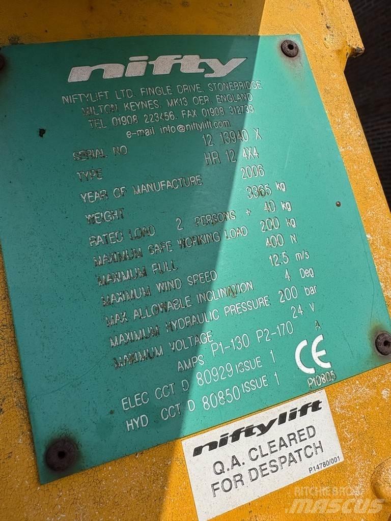 Niftylift Hr12nde Kloubové plošiny