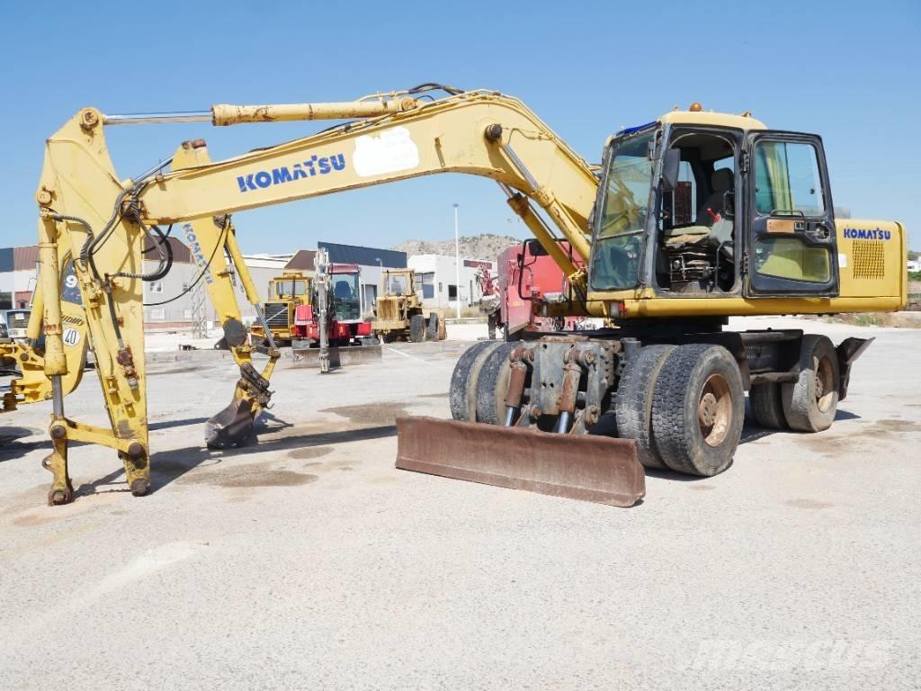 Komatsu PW 170 Kolová rýpadla