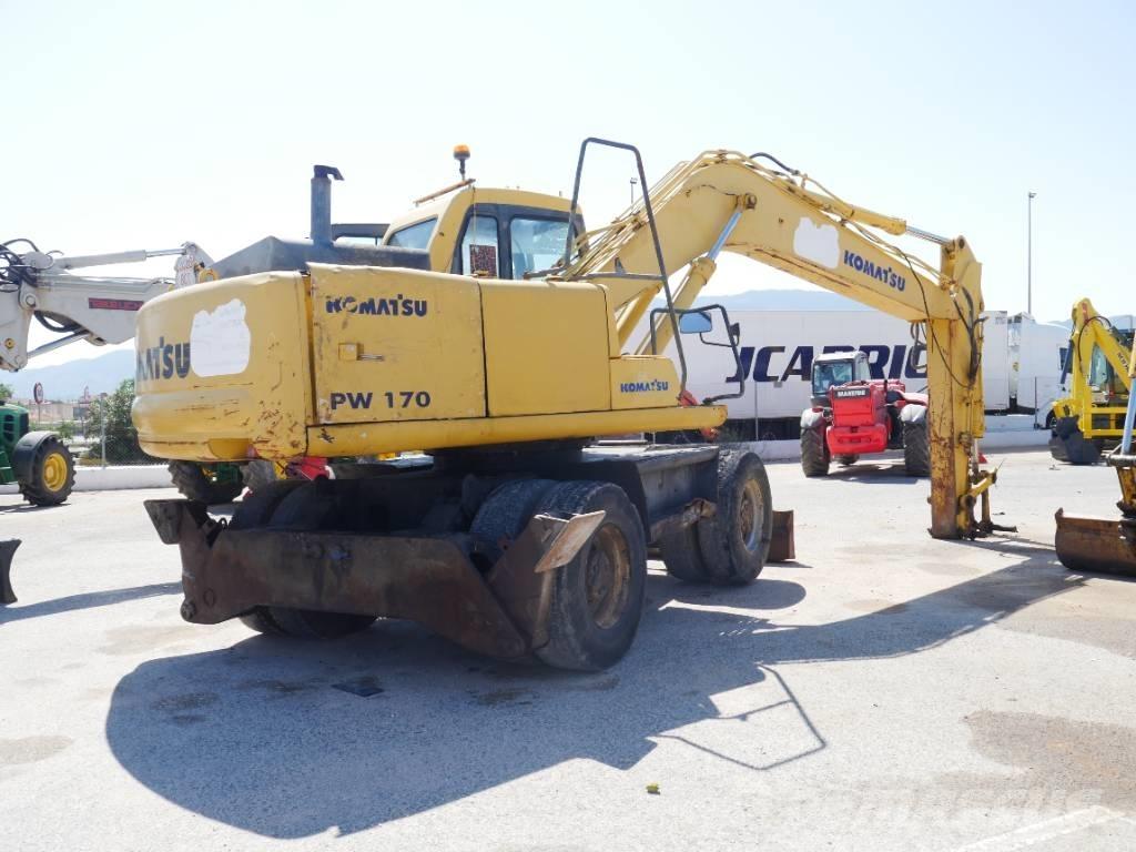 Komatsu PW 170 Kolová rýpadla