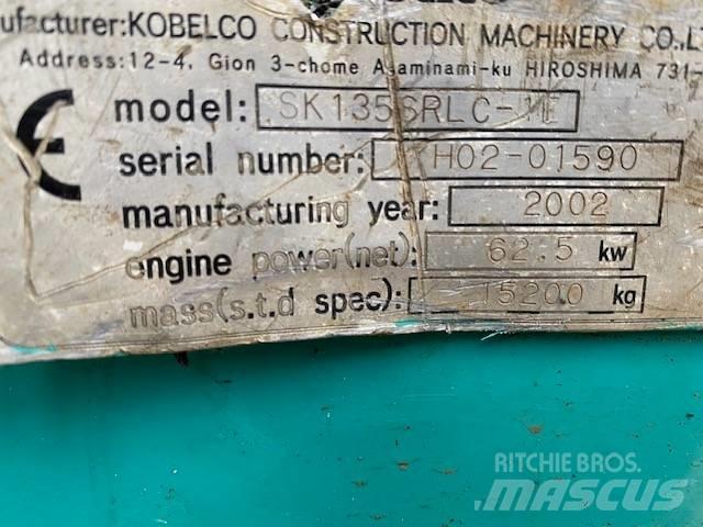 Kobelco SK 135 SR LC Pásová rýpadla