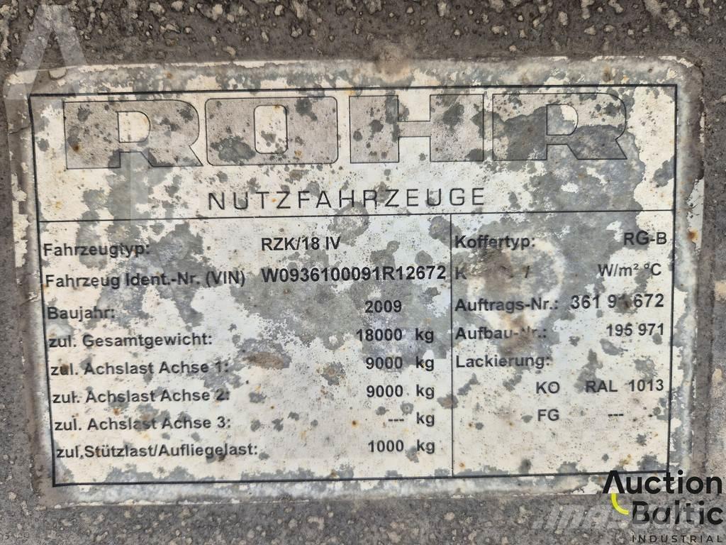 Rohr RZK 18 IV Plachtové návěsy