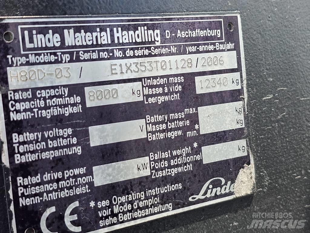 Linde H80D-03 Dieselové vozíky