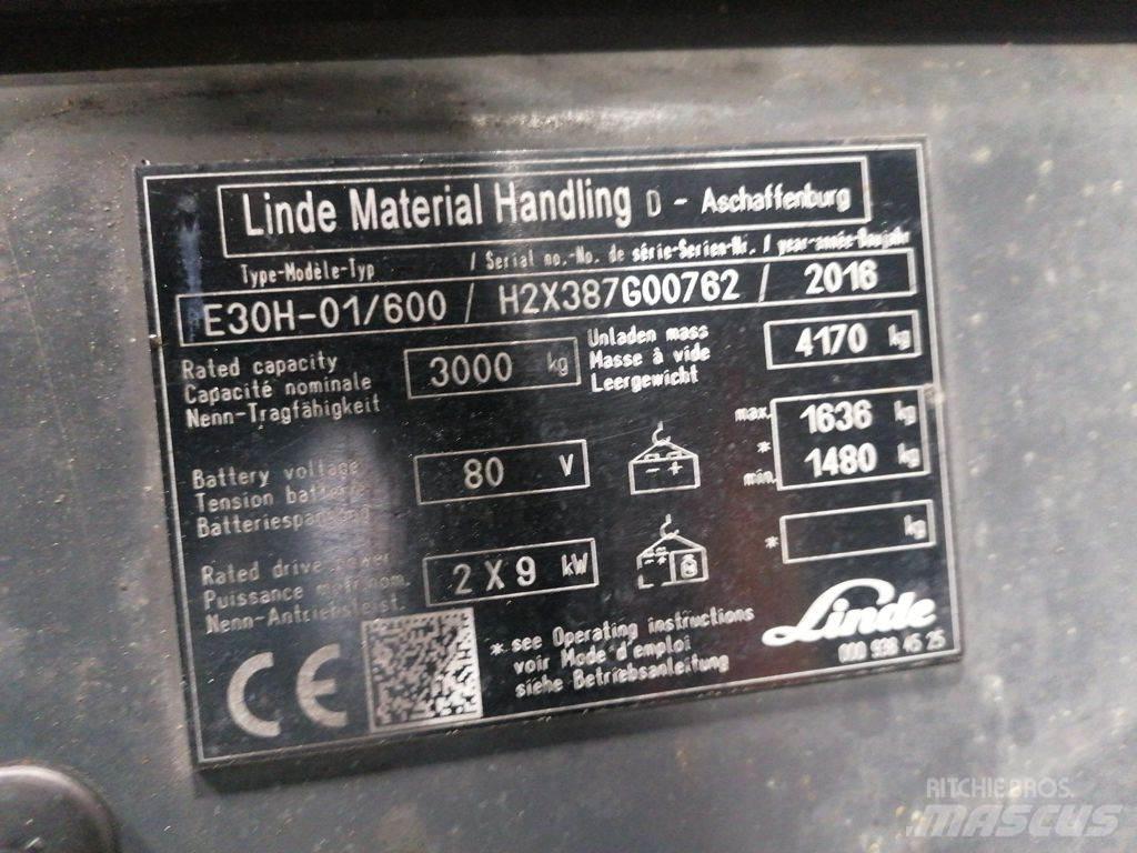 Linde E30H-01/600 Akumulátorové vozíky