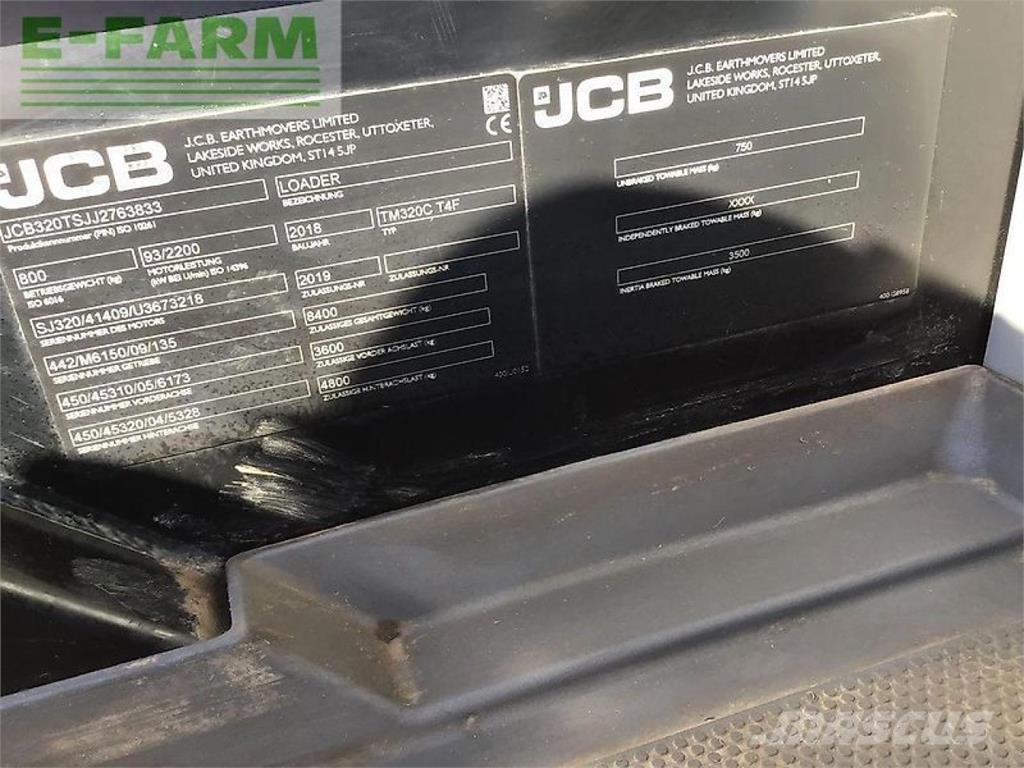 JCB tm320 Teleskopické nakladače pro zemědělství