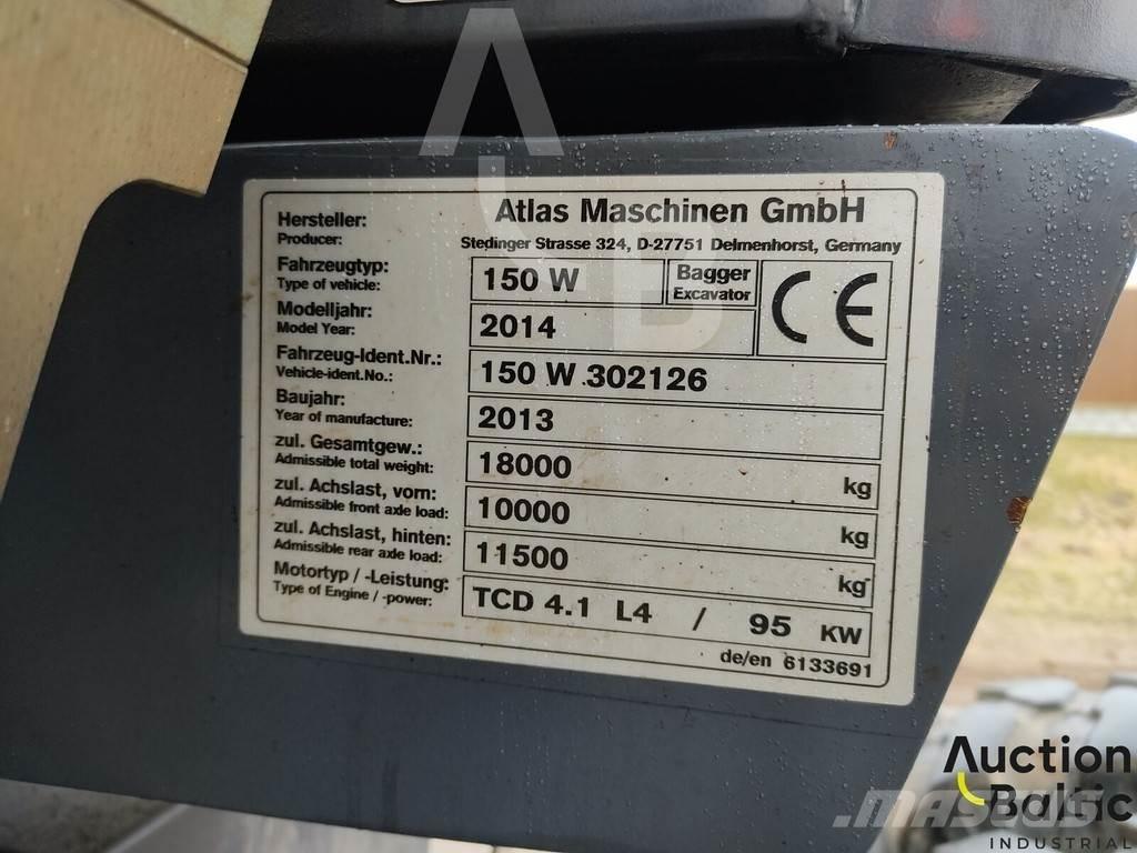 Atlas 150 W Kolová rýpadla