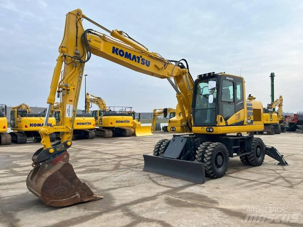 Komatsu PW160-11 Kolová rýpadla