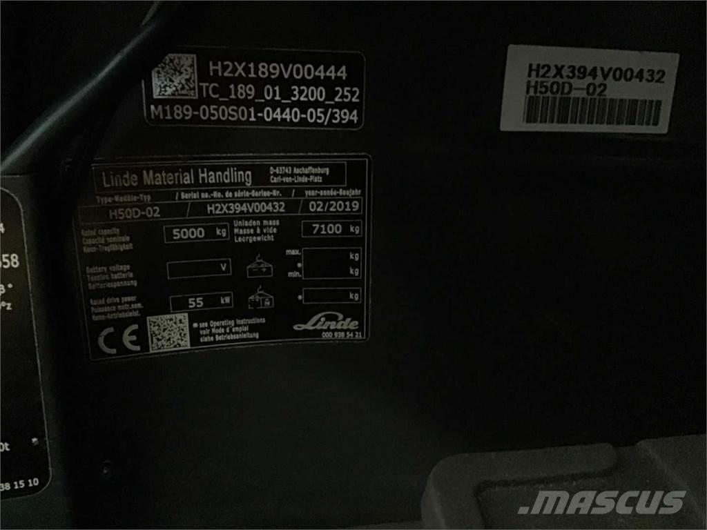Linde H50D Dieselové vozíky