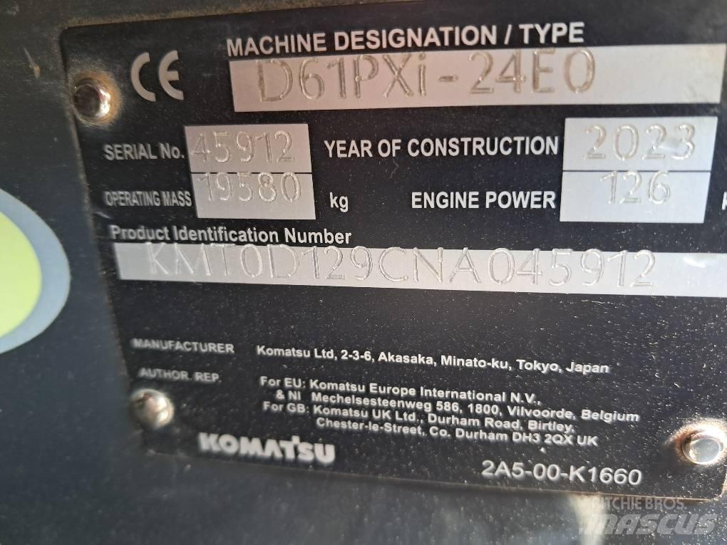 Komatsu D61PXI-24E0 Pásové dozery