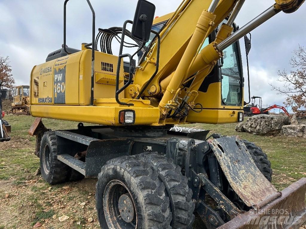 Komatsu PW 160-7E0 Kolová rýpadla